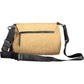 Beige Polyurethane Women Handbag