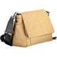 Beige Polyurethane Women Handbag