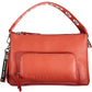 Red Polyurethane Women Handbag