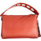 Red Polyurethane Women Handbag
