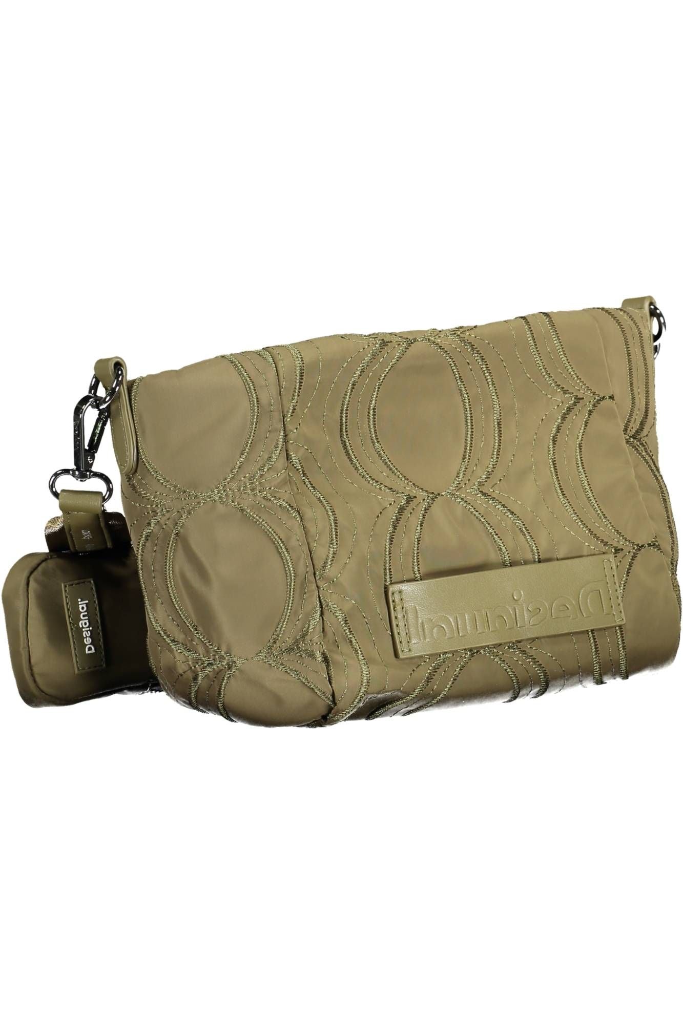 Green Polyester Women Handbag