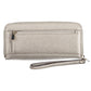 Silver Polyurethane Women Wallet