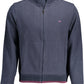 Blue Cotton Men Sweater