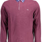 Purple Cotton Men Polo Shirt