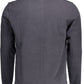 Blue Cotton Men Polo Shirt