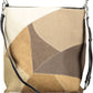 Beige Polyurethane Women Handbag