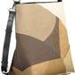 Beige Polyurethane Women Handbag