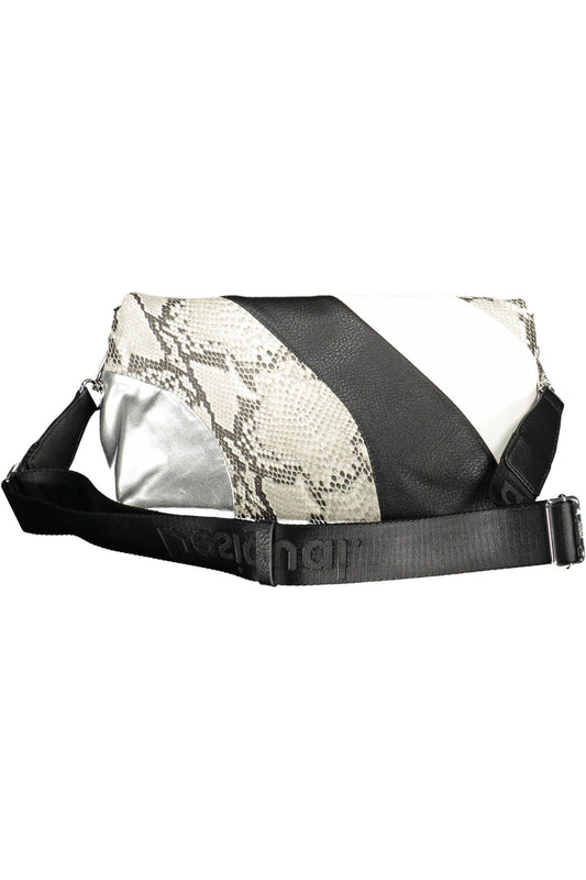 Black Polyurethane Women Handbag