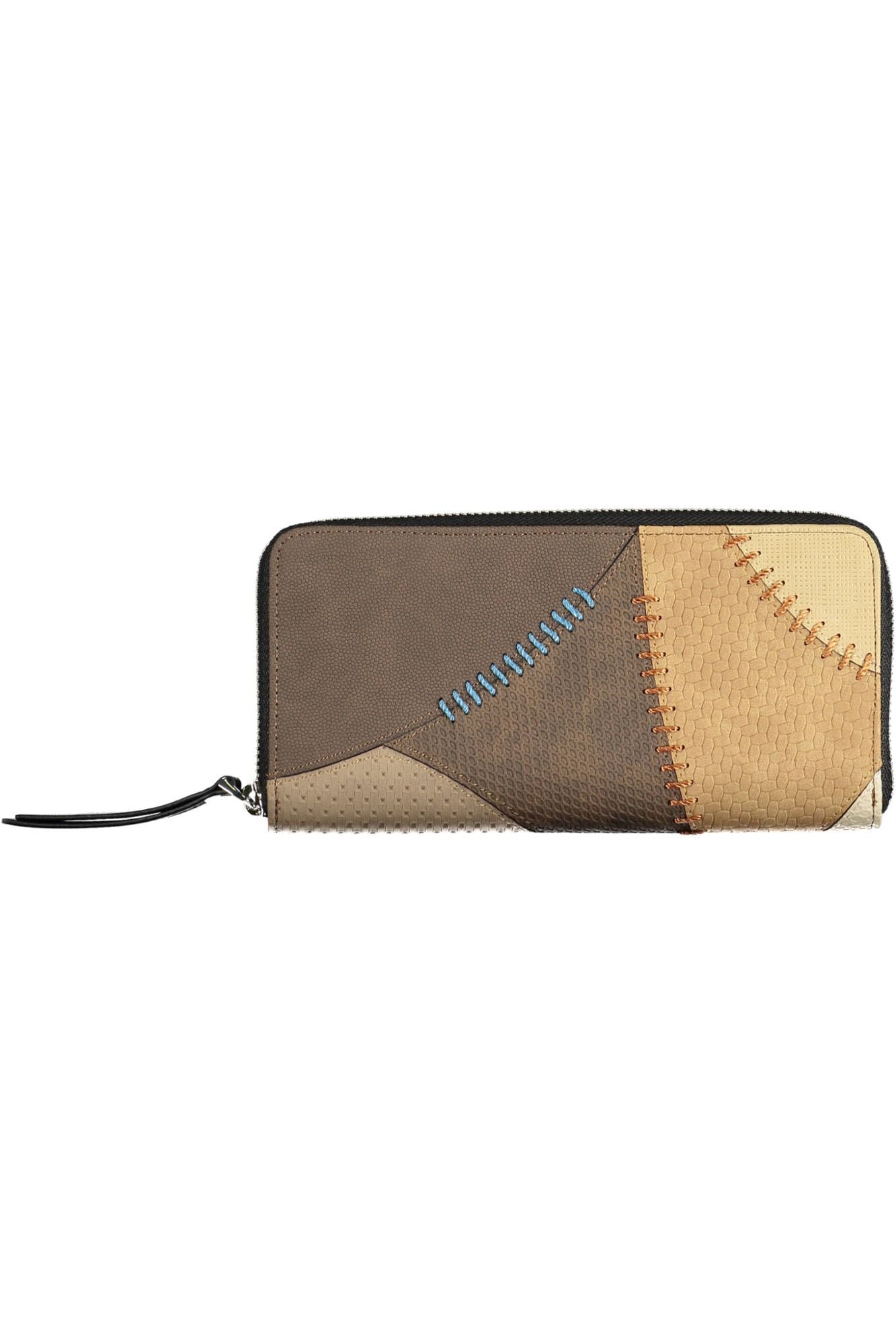Beige Polyurethane Women Wallet