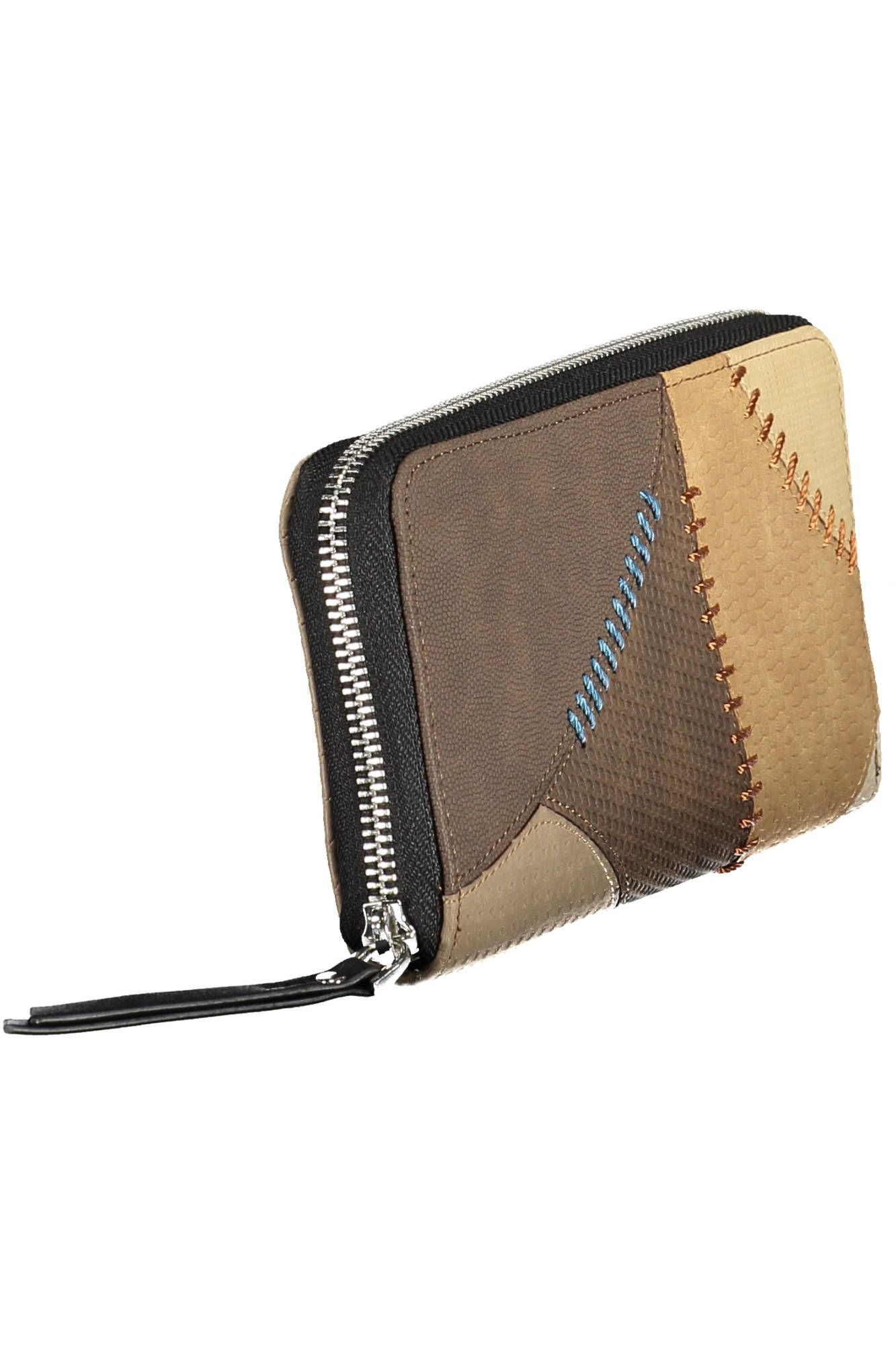 Beige Polyurethane Women Wallet