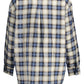 Blue Cotton Women Shirt