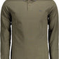 Green Cotton Men Polo Shirt
