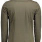 Green Cotton Men Polo Shirt