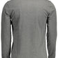 Gray Cotton Men Polo Shirt