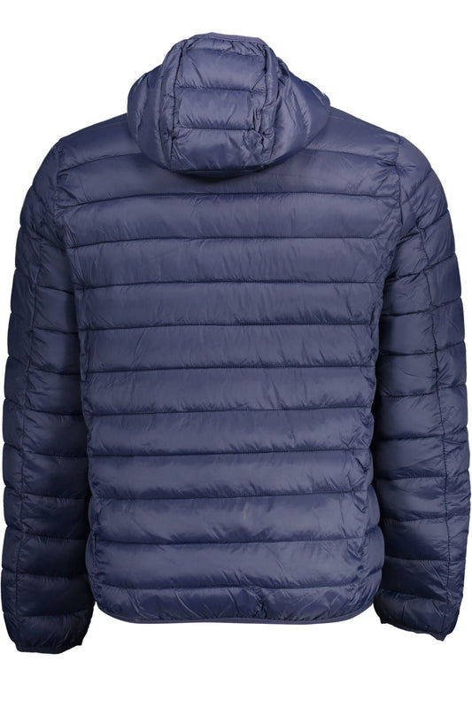 Blue Polyamide Men Jacket