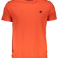 "Orange Cotton Men T-Shirt"