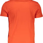"Orange Cotton Men T-Shirt"