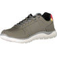 Gray Polyester Men Sneaker