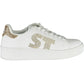 White Polyester Women Sneaker