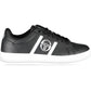 Black Polyester Men Sneaker