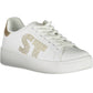 White Polyester Women Sneaker