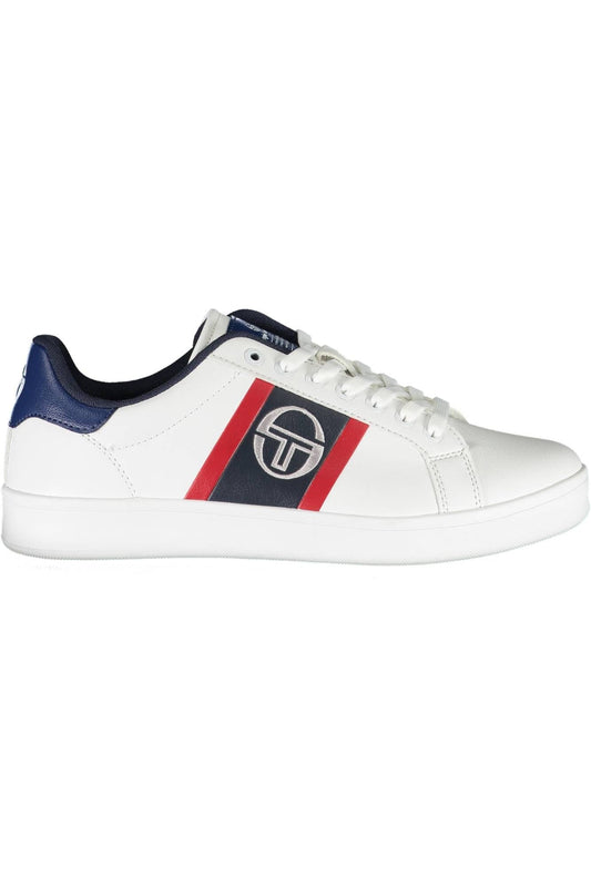 White Polyester Men Sneaker
