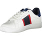 White Polyester Men Sneaker