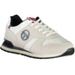 White Polyester Men Sneaker