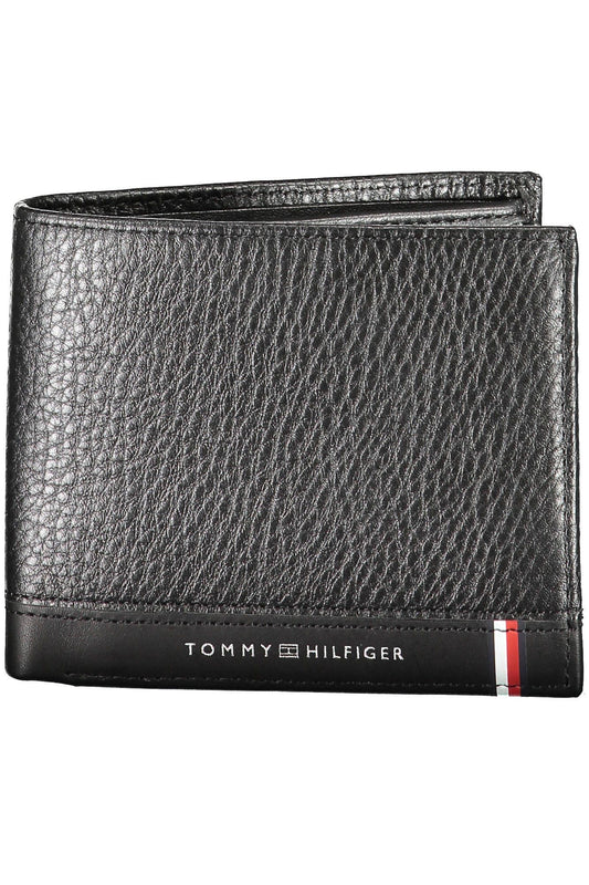 Black Polyurethane Men Wallet