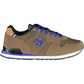 Brown Polyester Men Sneaker