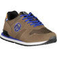 Brown Polyester Men Sneaker