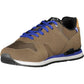 Brown Polyester Men Sneaker