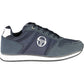 Blue Polyester Men Sneaker