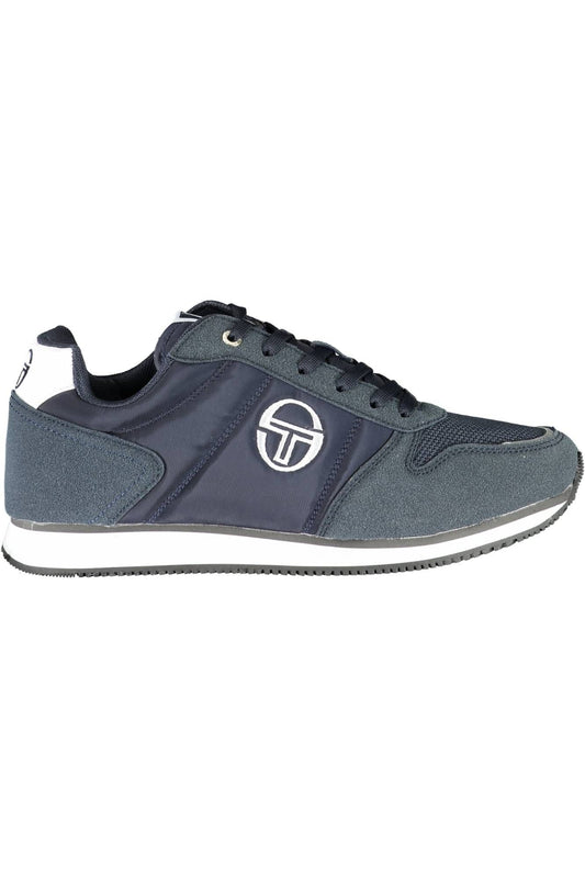 Blue Polyester Men Sneaker