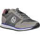 Gray Polyester Men Sneaker