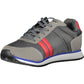 Gray Polyester Men Sneaker