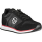 Black Polyester Men Sneaker