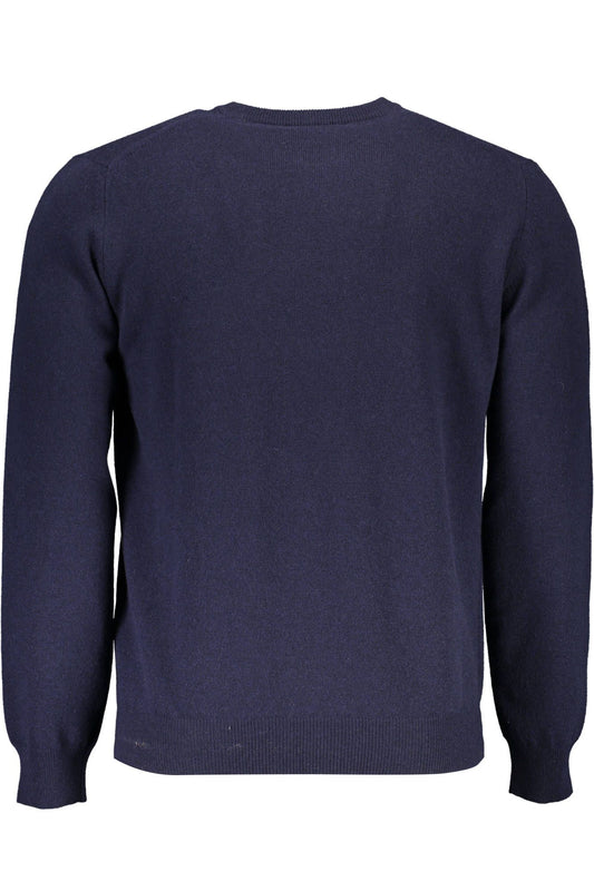 Blue Wool Men Sweater