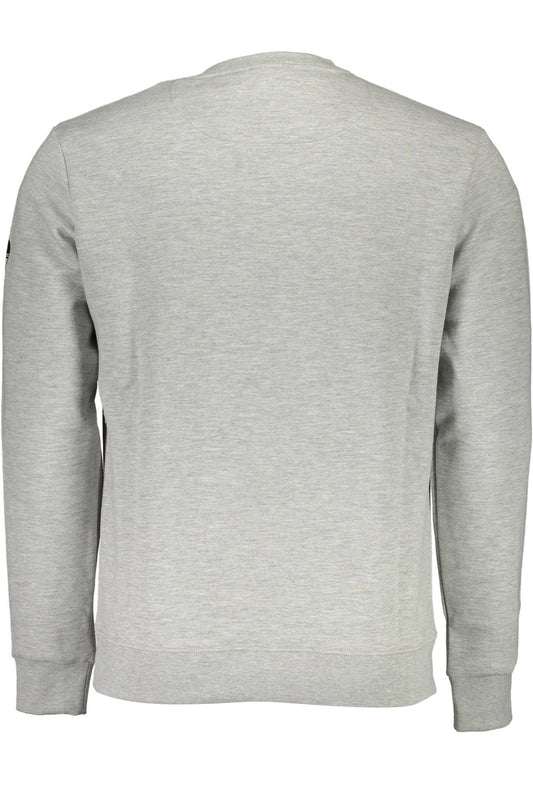 Gray Cotton Men Sweater