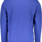 Blue Cotton Men Sweater