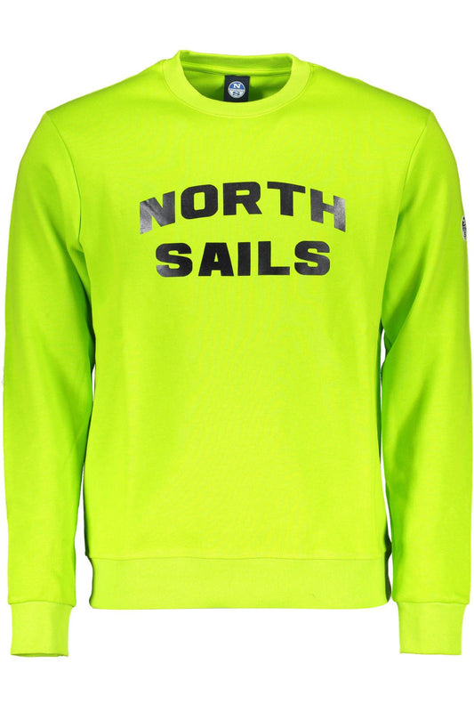 Green Cotton Men Sweater
