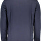 Blue Cotton Men Sweater