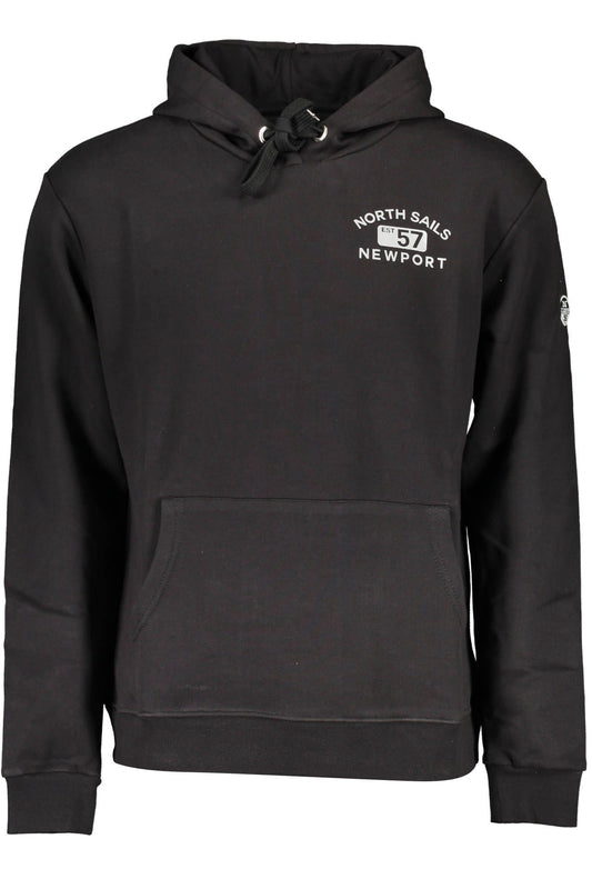 Black Cotton Men Sweater