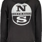 Black Cotton Men Sweater