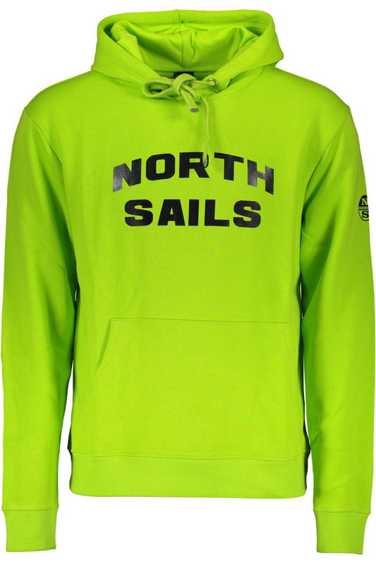 Green Cotton Men Sweater