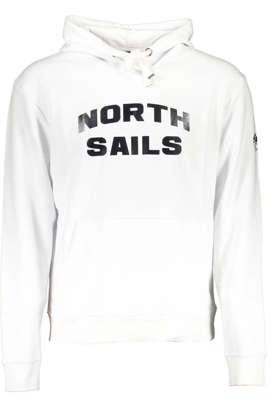 White Cotton Men Sweatshirt