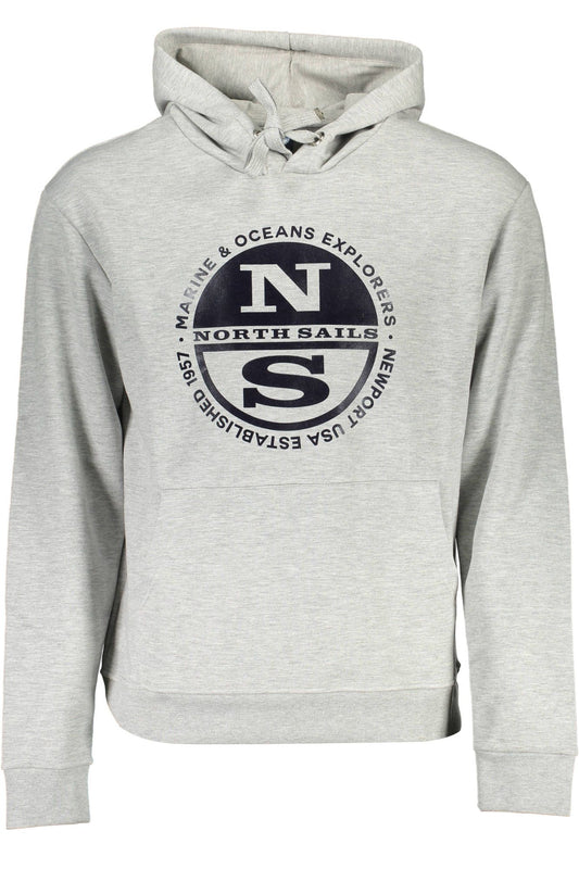Gray Cotton Men Sweater