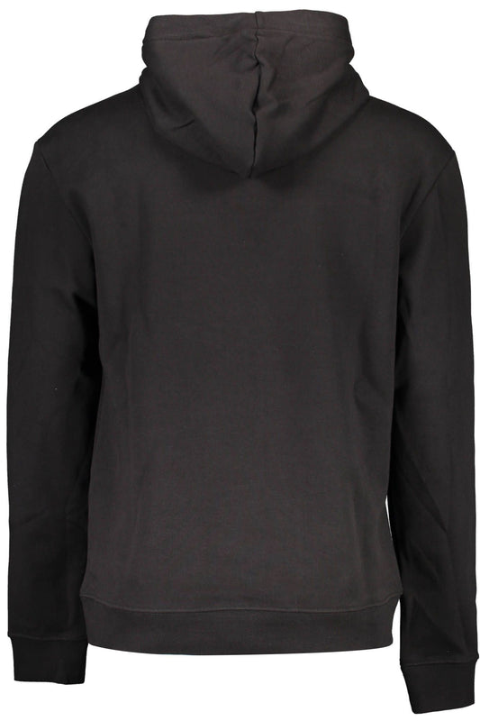 Black Cotton Men Sweater