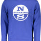 Blue Cotton Men Sweater