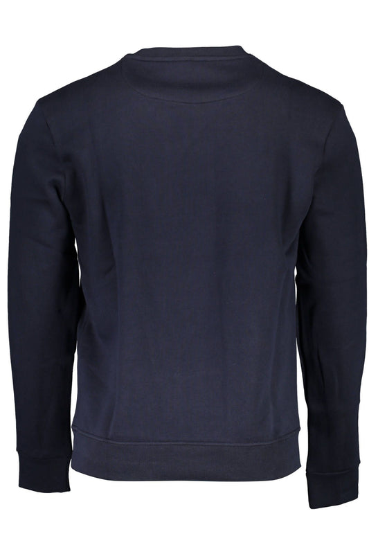 Blue Cotton Men Sweater